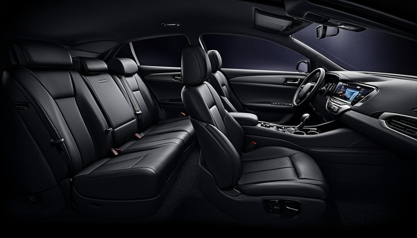 Interior de vehículo ejecutivo